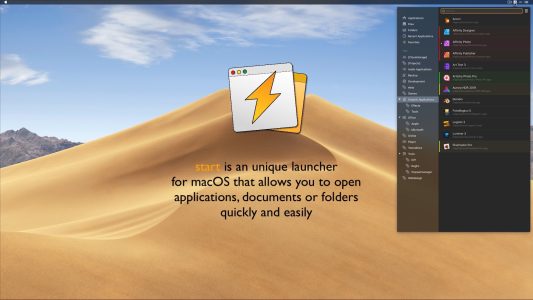 start 5.5 快速启动工具 macOS的独特启动器，它使您可以快速轻松地打开应用程序，文档或文件夹。