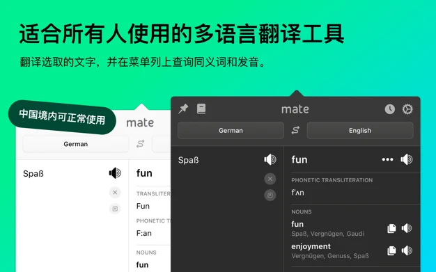 Mate Translate For v8.1.4 翻译神器和词典应用中文版