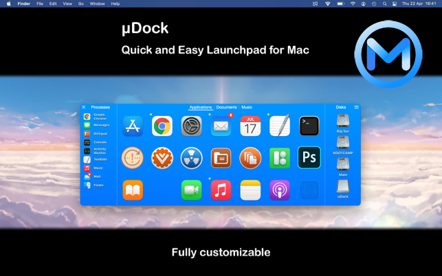 uDock For Mac v3.0 快速简便的启动系统软件